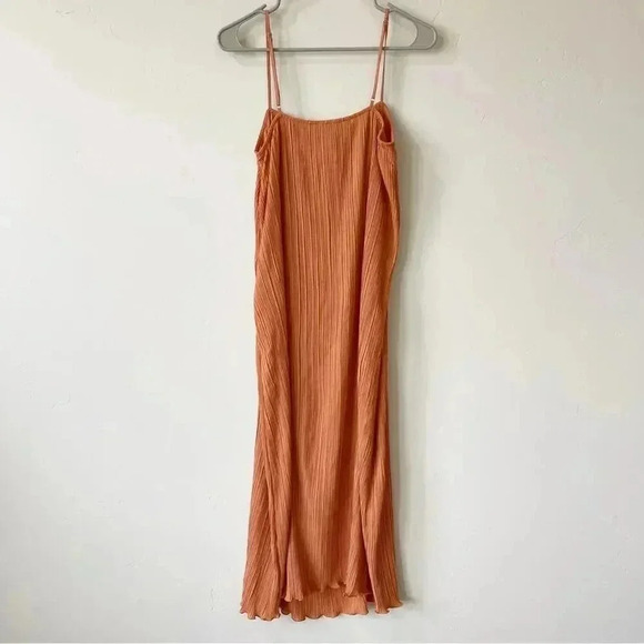 Madewell The Goldie Dress in Plissé Sunset Haze 6 NWT - Picture 10 of 11